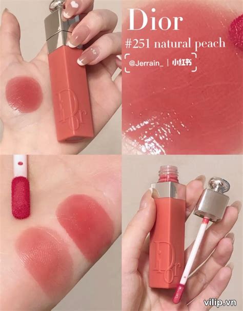 Dior lip tint peach